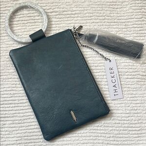 Thacker Teal Wristlet Clutch